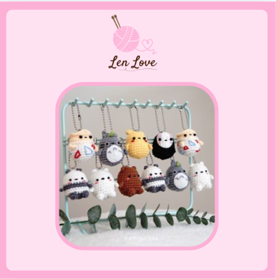 Móc Khóa Len Handmade Dễ Thương – Phụ Kiện Trang Trí Túi Xách | Len Love 10 Móc khoá len handmade