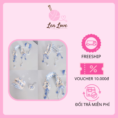 1.Băng Đô Len Handmade Dễ Thương – Phụ Kiện Tóc Thời Trang Nữ | Len Love 12 Băng đô len handmade - Lenlove