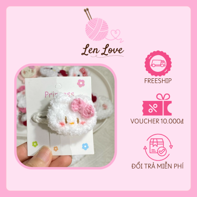 Kẹp tóc handmade bằng len dễ thương đa dạng mẫu phù hợp làm quà tặng phong cách Hàn Quốc 2 Kẹp tóc handmade bằng len dễ thương đa dạng mẫu phù hợp làm quà tặng phong cách Hàn Quốc - Ảnh 2