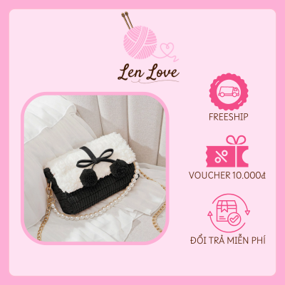 Túi Len Handmade Đeo Chéo Pom Pom Dễ Thương – Túi Len Thời Trang Nữ | Len Love 2 Túi Len Handmade Đeo Chéo Pom Pom Dễ Thương – Túi Len Thời Trang Nữ | Len Love - Ảnh 2