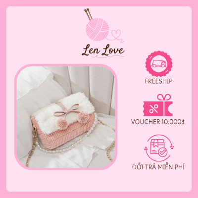 Túi Len Handmade Đeo Chéo Pom Pom Dễ Thương – Túi Len Thời Trang Nữ | Len Love 5 Túi Len Handmade Đeo Chéo Pom Pom Dễ Thương – Túi Len Thời Trang Nữ | Len Love - Ảnh 5