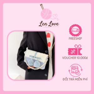 Túi len handmade phối đồ xinh xắn