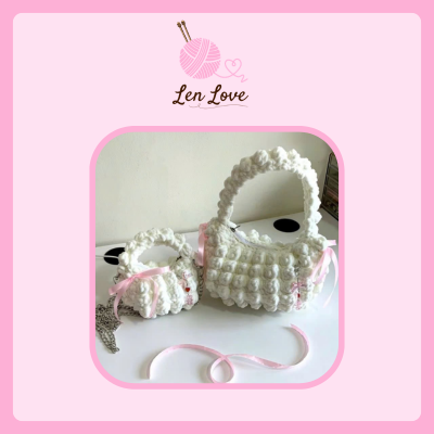 Túi sách Len Handmade Hoa Nổi Dễ Thương – Túi Len Thời Trang Nữ | Len Love 3 Túi sách Len Handmade Hoa Nổi Dễ Thương – Túi Len Thời Trang Nữ | Len Love - Ảnh 3