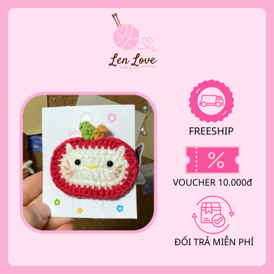 Kẹp tóc handmade bằng len thủ công phong cách Hàn quốc đáng yêu 3 Kẹp tóc handmade bằng len thủ công phong cách Hàn quốc đáng yêu - Ảnh 3