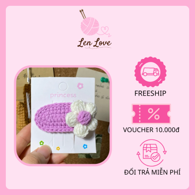 Kẹp tóc handmade bằng len thủ công phong cách Hàn quốc đáng yêu 2 Kẹp tóc handmade bằng len thủ công phong cách Hàn quốc đáng yêu - Ảnh 2