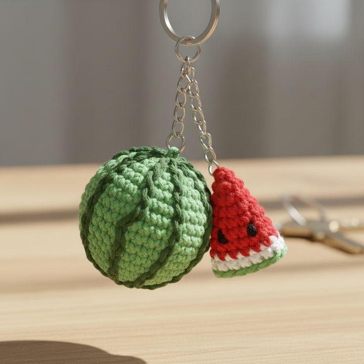 Móc Khóa Len Handmade Hình Trái Cây MKTC-06 7 Móc Khóa Len Handmade Hình Trái Cây MKTC-06 - Ảnh 7