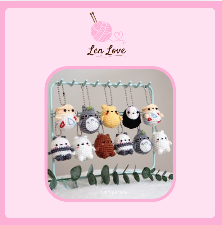 Móc Khóa Len Handmade Dễ Thương – Phụ Kiện Trang Trí Túi Xách | Len Love 2 Móc Khóa Len Handmade Dễ Thương – Phụ Kiện Trang Trí Túi Xách | Len Love - Ảnh 2