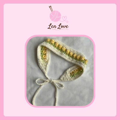 Băng Đô Len Handmade 3 Màu Xanh Hồng Vàng | Len Love 3 Băng Đô Len Handmade 3 Màu Xanh Hồng Vàng | Len Love - Ảnh 3