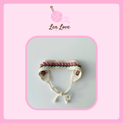 Băng Đô Len Handmade 3 Màu Xanh Hồng Vàng | Len Love 2 Băng Đô Len Handmade 3 Màu Xanh Hồng Vàng | Len Love - Ảnh 2