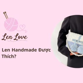 Túi len handmade thời trang, thiết kế dễ thương, phù hợp đi học, đi chơi và làm quà tặng cho Gen Z yêu thích phong cách nhẹ nhàng, handmade độc đáo.